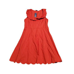 Crown & Ivy A-Line Dress Ruffles Scalloped Hem Sleeveless Women Size Small NEW